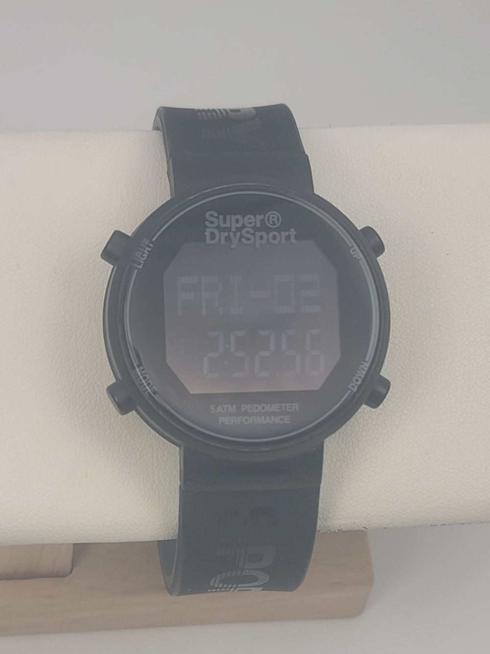 Superdry Sport Digi Pedometer Digital Watch SYG203BB – Black